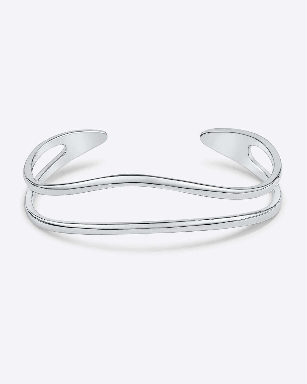 DANIEL CLIFFORD „Julie“ Damen Armband Silber 925 silberarmband größenverstellbar, silberner Armreif mehrreihig Sterlingsilber für Frauen