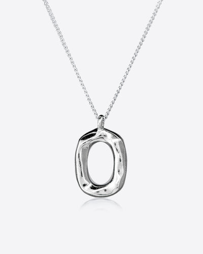 Daniel Clifford Halskette 925 Silber Damen Kette Torus Anhänger Pendant Geschenk für Frauen Freundin Mutter Schwester Oval Anhänger