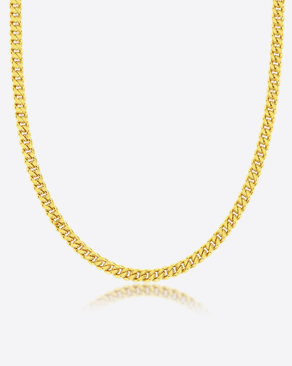 DANIEL CLIFFORD „Ina“ Damen Halskette Silber 925 vergoldet 14k Gold, massive Panzerkette für Frauen, 42cm Collier aus vergoldetem Sterlingsilber